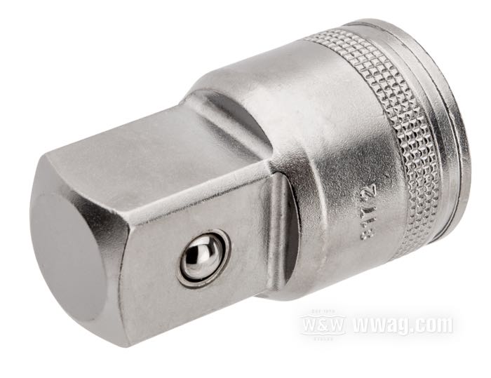 Adapter von Bahco; Stahl, verchromt; Antrieb: 1/2“→3/4”; Bruttogewicht: 173 g