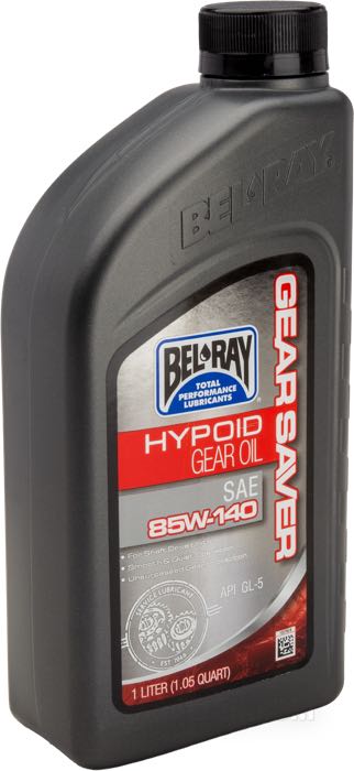 Oil »Gear Saver Hypoid« by Bel-Ray; fits Big Twin 5 and 6 speed; SAE 85W-140; usage: transmission; composition: semi-synthetic; USA; gross weight: 980 g