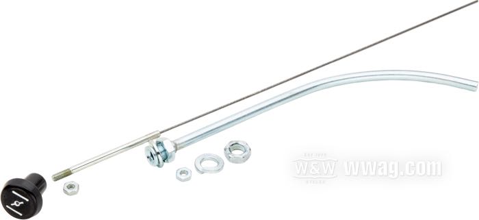 Chokezug; für Tillotson Vergaser; passend für Big Twin and Sportster 1967-70; Stahl; ersetzt OEM HD 29220-67, 29216-67, 29214-67A und 7608; Bruttogewicht: 78 g