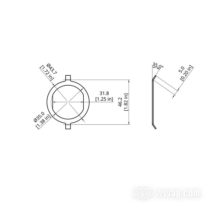 Drive spring; spring steel, vibratory ground; replaces OEM HD 11182-32; gross weight: 6 g