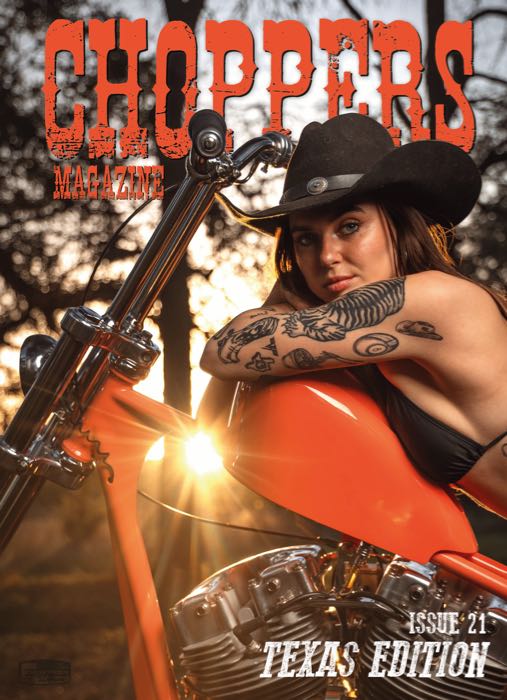 Magazin »Choppers Issue 21«; Papier; Breite x Höhe: 215 x 295 mm; farbig; englisch; Bruttogewicht: 532 g