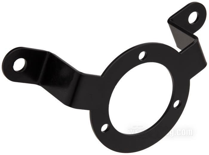 Halter von The GasBox; für Luftfilter; für S&S Super E/G Vergaser; passend für Twin Cam 1999-2006; Stahl, schwarz, kunststoffbeschichtet; Tiefe: 40.5 mm; USA; Bruttogewicht: 177 g