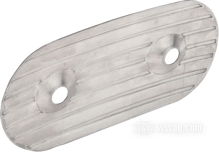 Luftfilterblende »gerippt«; für Original oval aircleaners with countersink mounting screws; Aluminium, aluminium / mattschwarz; ersetzt OEM HD 29205-69; China; Bruttogewicht: 150 g