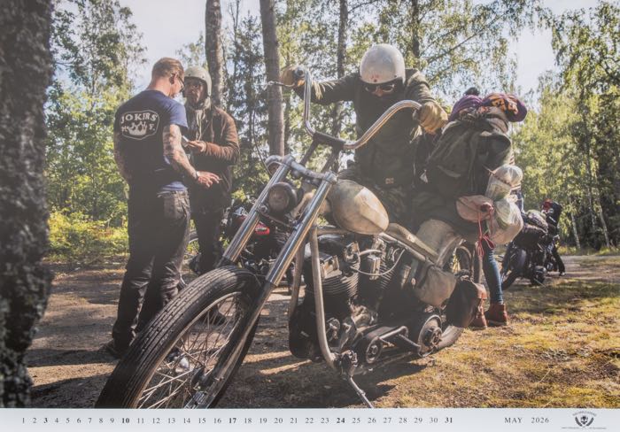 Calendrier »Choppers 2026«; papier; largeur x hauteur: 59 x 42 cm; reliure en spirale; coloré; poids brut: 1.23 kg