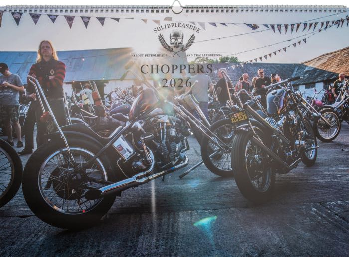 Calendrier »Choppers 2026«; papier; largeur x hauteur: 59 x 42 cm; reliure en spirale; coloré; poids brut: 1.23 kg