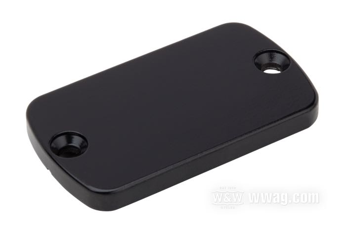 Coperchio; per Pompa freno a mano; atto per 1972-1981; alluminio, nero; L x L x A: 63.5 x 36 x 8.5 mm; peso lordo: 25 g