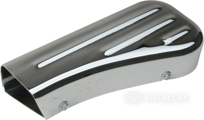 Toma de aire; para carburadores Linkert; apropiado para Knucklehead y Panhead; acero, cromado, nervada; reemplaza OEM HD 1406-37; EE. UU.; peso bruto: 540 g