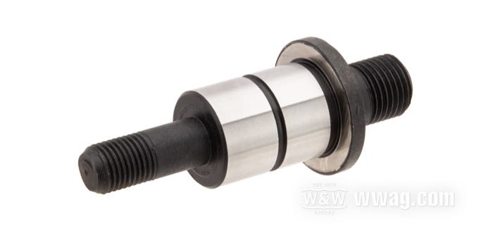 Albero; per forcelle Springer Classic e I-Beam / uso senza cavaletto centrale; atto per Big Twin/WLC/Servicar; dietro, corto; acciaio; rimpiazza OEM HD 45672-31; peso lordo: 120 g