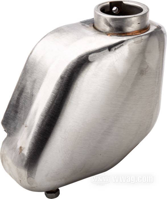 Serbatoio olio; atto per modelli K e Sportster 1952-1966; acciaio, nudo; vite spurgo: 1/2”-13 UNC; bocchettone: ID 2-1/4