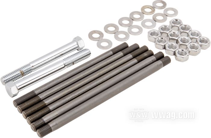 Schraubensatz von Colony; für Motorgehäuse; passend für Shovelhead 1970-1978; Stahl, verchromt / parkerisiert; Sechskant; ersetzt OEM HD 4432, 4806, 24815-40, 24805-30, 7753 und 6774; USA; Bruttogewicht: 520 g