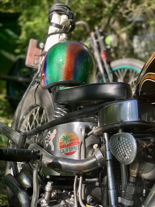 アンティーク 石油タンク Oil Tank, Big Twin 1940-1957, chrome
