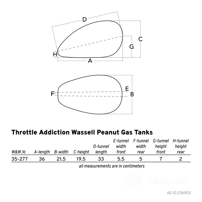 Throttle Addiction Wassell Peanut Gas Tank