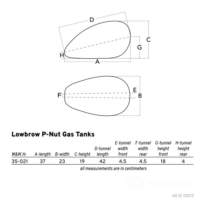 Lowbrow P-Nut Gas Tank, volume: 6.8 l