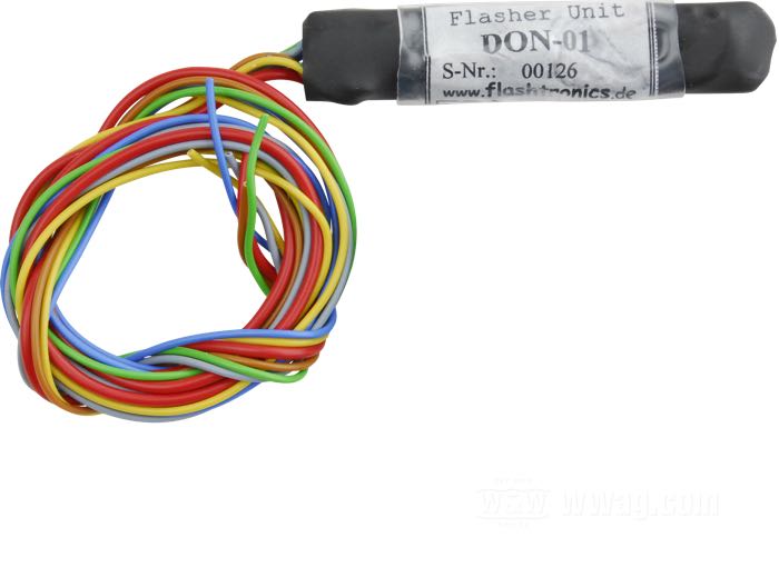 Blinkgeber »DON«; Länge: 75 mm; Ø 15 mm; 12 V; 1-100 W; Deutschland; Bruttogewicht: 50 g