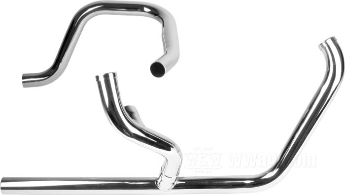 W&W Cycles - Paughco Dual Crossover 2-2 Header Pipes for Harley-Davidson