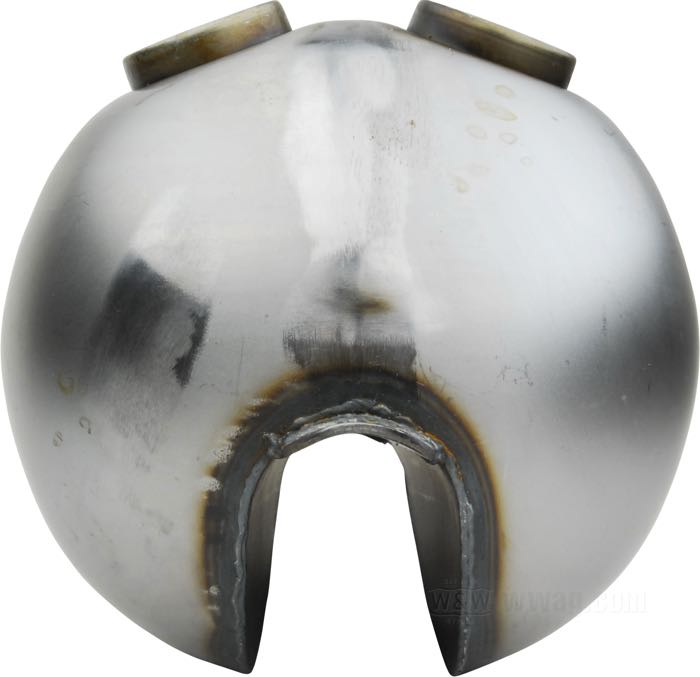 Gas tank »Teardrop«; steel; volume: 8.3 l; required gas cap: cam-style 1955-1982; required gas cap: 2 x vented; required petcock: 3/8” NPT and 1/4” NPT; gross weight: 3.21 kg
