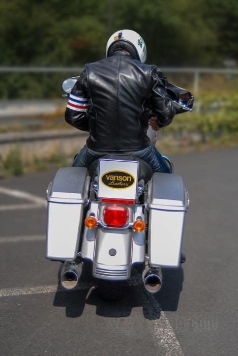 Leather jacket »America« by Vanson Leathers; cowhide; size men: US 50 → EU 60; USA; gross weight: 3.75 kg