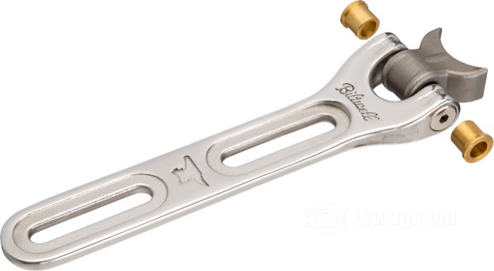 Universal Seat Mounting Bracket by Biltwell Inc.; for Solo seat; cast stainless steel, polished; gross weight: 370 g