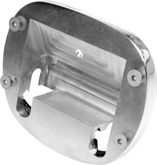 Insert de Cytec Performance; pour Garde-boue / Support de feu arrière et de plaque; alu billet, naturel; largeur x hauteur: 136 x 115 mm; poids brut: 330 g