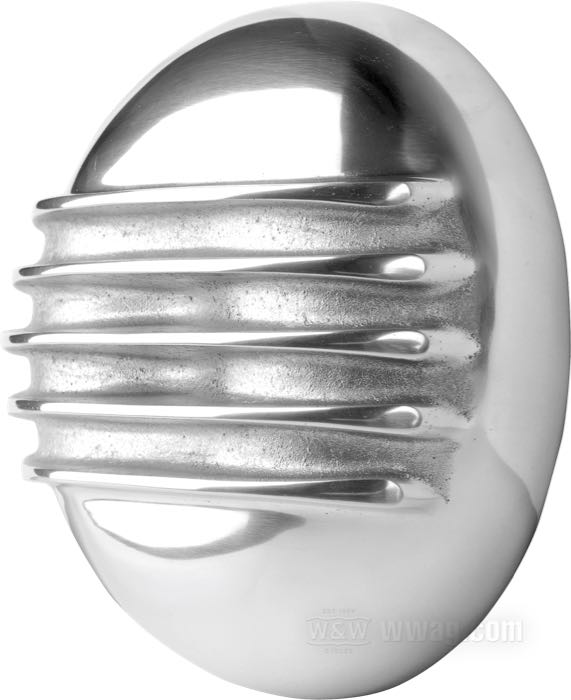 Filtre à air »Finned« de Fork; pour carburateurs S&S Super E/G; aluminium, poli; Ø 145 mm; Japon; poids brut: 550 g