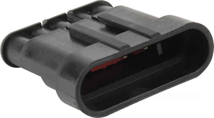 Bypass connector by Dynojet; for Active Exhaust System; fits Dyna, Softail, Touring 2007-2016  (HDI models only, exc. Japan); plastic, black; gross weight: 10 g