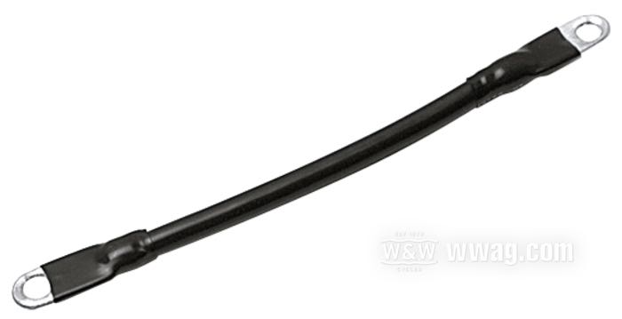 Cable de batería; apropiado para XL 1981-1985; Ø ojales: 9.7 y 8.7 mm; cobre / acero; largo: 20 cm; reemplaza OEM HD 70011-84B; peso bruto: 50 g