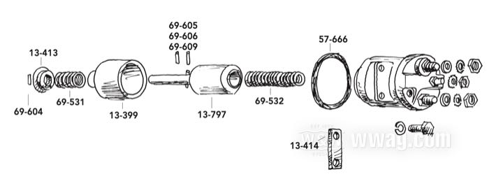 Guarnizione di James Gaskets; per Solenoide / Motorino avviamento; atto per Big Twin 4 marce 1965-1982 e 5 marce 1980-1981, Sportster 1967-1980; gommapiuma; rimpiazza OEM HD 60645-65; peso lordo: 10 g