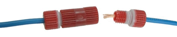 Butt connector »Posi-Seal« by Posi-Products; plastic / brass; for wires: ~ 1.0 - 2.5 mm² (AWG 18-14); gross weight: 2 g