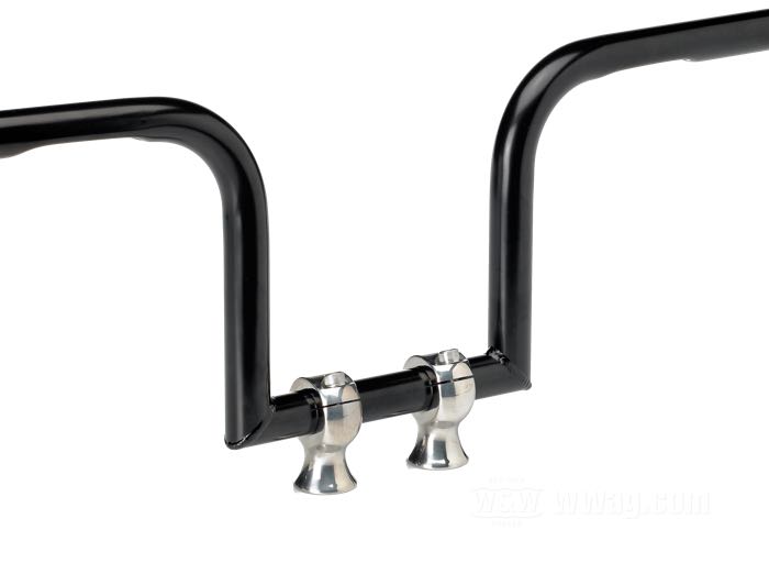 Risers »Slimline« by Biltwell Inc.; stainless steel, polished; thread: 1/2”-13; for handlebar Ø: 1 ”; measures according to drawing: H-mounting height = 45 mm, T-total height = 71 mm, F-base-Ø = 36 mm; with parts certificate; gross weight: 620 g