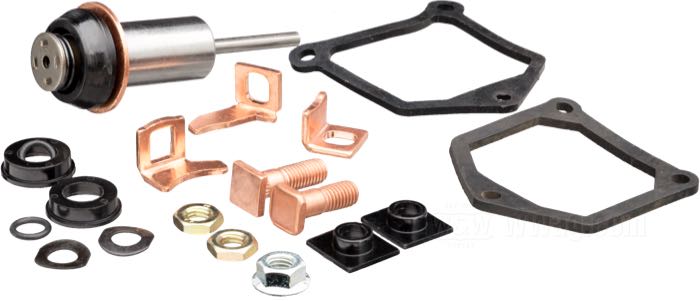 Kit de réparation »Standard«; pour solénoïdes; adaptable à FXR 1991-1994, Dyna 1991-2007, Touring 1991-2007, Softail 1991-2008, Sportster 1981-1990; acier / cuivre / caoutchouc; remplace OEM HD 31603-91, 31604-91 et 31605-90; poids brut: 200 g