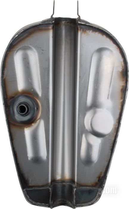Serbatoio di benzina »King«; atto per Sportster 1957-1978; acciaio, naturale; volume: 11.7 l; tappo necessario: 1 x ventilato / chiusura a baionetta 1955-1982; rubinetto necessario: 3/8” NPT; rubinetto necessario: 3/8” NPT; peso lordo: 4.6 kg