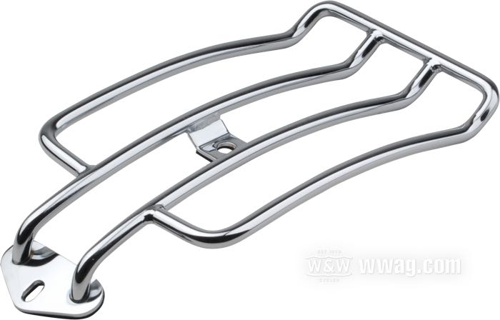 Gepäckträger »Solo«; passend für Sportster Custom 2004-2020; Stahl, verchromt; Abstand der Montagebohrungen: 15 cm; Bruttogewicht: 1 kg