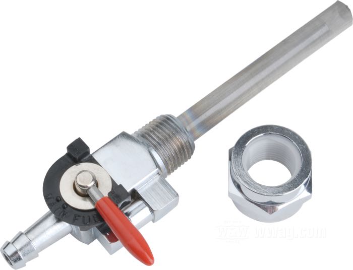 W&W Cycles Accel Custom Fuel Valves for HarleyDavidson