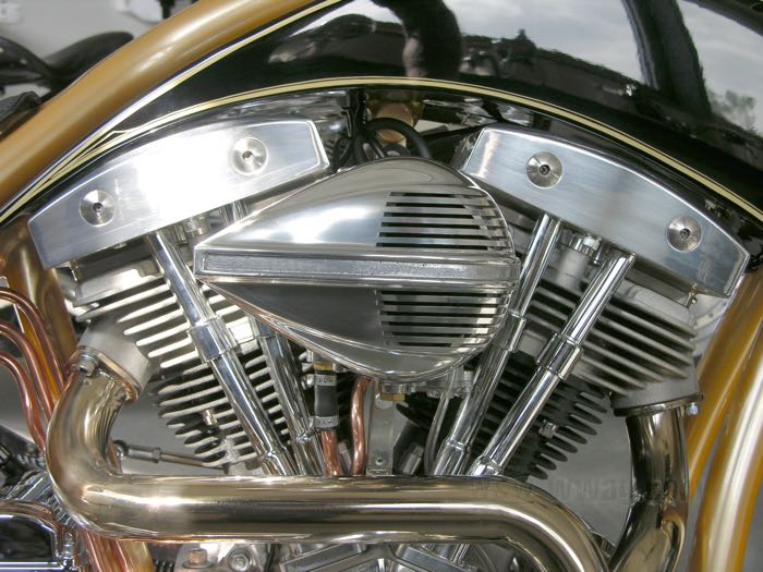 Filtro de aire »Sirena« de Bike Project; para S&S Super E/G; aluminio, pulido; largo x alto: 20 x 14.5 cm; Alemania; peso bruto: 1.36 kg