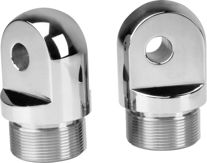 Bouchon fileté; pour Tubes de fourche; pour Tés de fourche réglables de Tolle; adaptable à Big Twin 1949-1977; acier inox, poli; filetage: M34 x 1.5; poids brut: 900 g