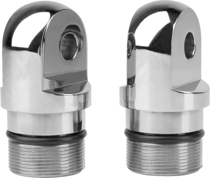 Bouchon fileté; pour Tubes de fourche; pour Tés de fourche réglables de Tolle; adaptable à Big Twin 1978-1984; acier inox, poli; poids brut: 1.05 kg