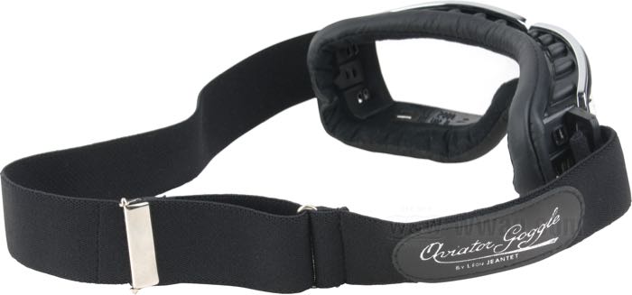 Schutzbrille »4182« von Aviator Goggle; Azetat / Schaumgummi, schwarz, verchromt; Material der Gläser: Polycarbonat; Farbe/Typ der Gläser: klar; kann über Korrekturbrillen und Sonnenbrillen getragen werden; mit Etui; Frankreich; Bruttogewicht: 156 g