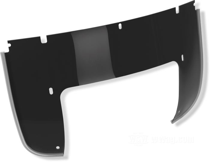 Lastra di National Cycle; per tutti parabrezza Beaded; inferiore; policarbonato, nero; altezza: 325 mm; peso lordo: 400 g