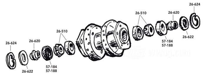 Wellendichtring von James Gaskets; für Radnabe; passend für alle Modelle 1983-1999; Gummi / Stahl; ID x AD: 28.6 x 45.4 mm, 10.16 mm stark; ersetzt OEM HD 47519-83A; Bruttogewicht: 20 g