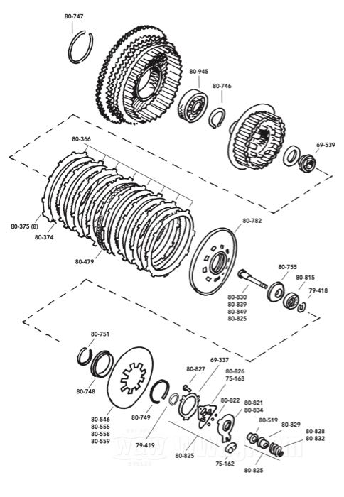 Ersatzteile für Ausrückmechanismus