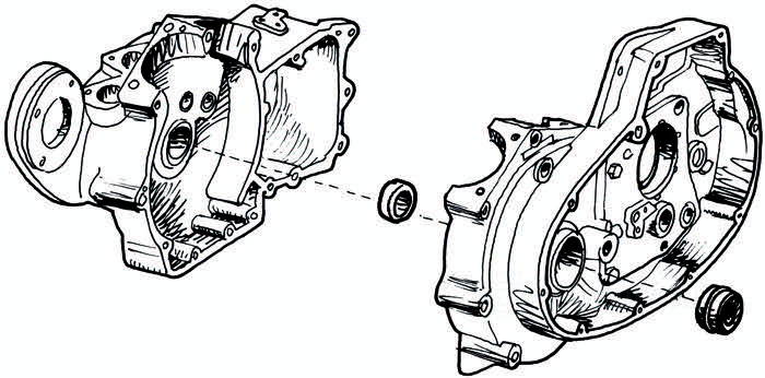 per Albero distribuzione; atto per modelli K e Sportster 1954-1976, Big Twin 1954-1957; acciaio; Punto installazione: destro