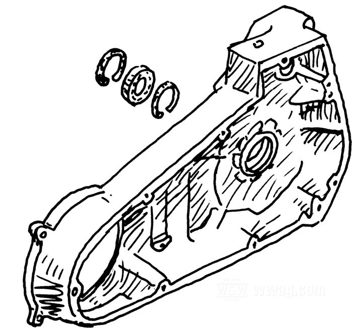 Roller bearing; for Inner primary housing; for main-shaft support; fits Dyna 2006→, Touring 2007→ and Softail 2007→; steel; tolerance class: RBEC 1; OD: 52.0 mm, 15 mm thick; replaces OEM HD 9231; gross weight: 119 g
