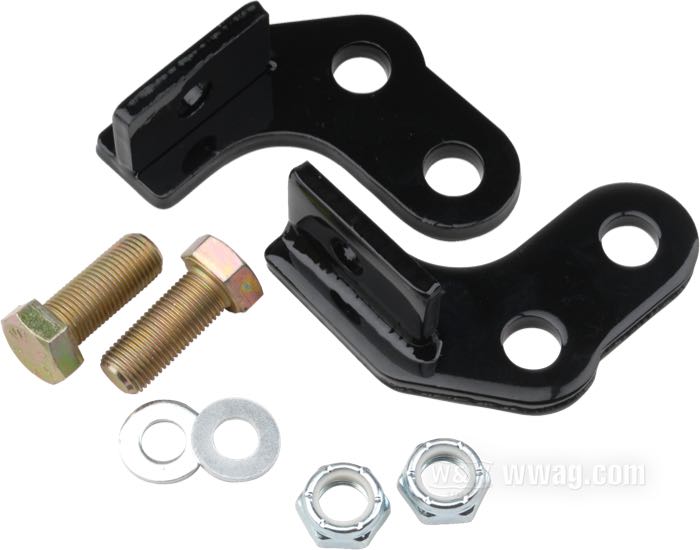 Kit d'abbassamento di Burly Brand; atto per Sportster 2000-2003; acciaio, nero, rivestito a polvere; con viti, istruzioni di montaggio; peso lordo: 560 g