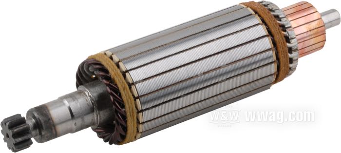 Inducido; para motor de arranque tipo Prestolite; plástico / acero / cobre; reemplaza OEM HD 31542-66T; ADVERTENCIA: se adapta solo en motores de arranque originales; peso bruto: 1.3 kg