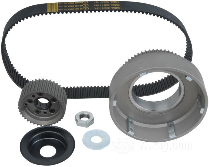 Transmission courroie 8 mm de Primo pour Big Twin 4 vitesses