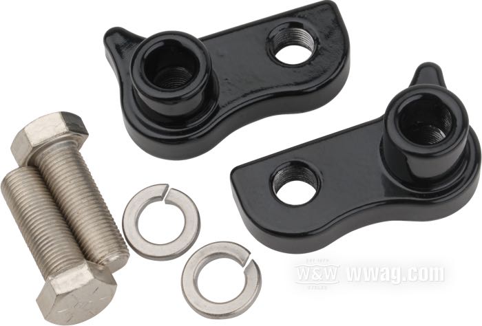 Kit d'abbassamento di Burly Brand; atto per Sportster 2005-2015; acciaio, nero, rivestito a polvere; con viti, istruzioni di montaggio; peso lordo: 550 g