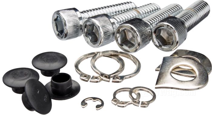 Mandos avanzados; apropiado para Sportster 2014-2020; acero, negro, recubierto en epoxy, con estriberas; con piecería pequeña; peso bruto: 4.74 kg