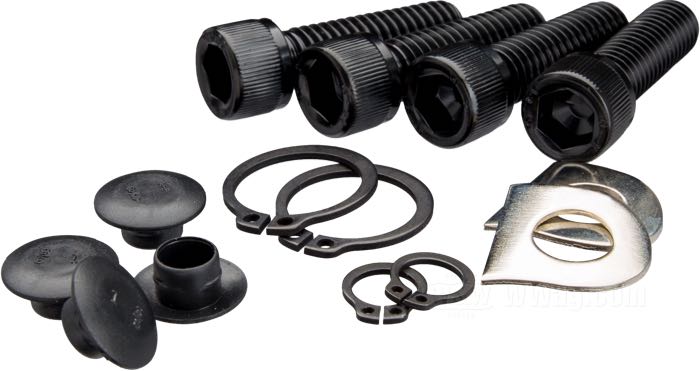 Mandos avanzados; apropiado para Sportster 2004-2013; acero, negro, recubierto en epoxy, con estriberas; con piecería pequeña; peso bruto: 4.84 kg