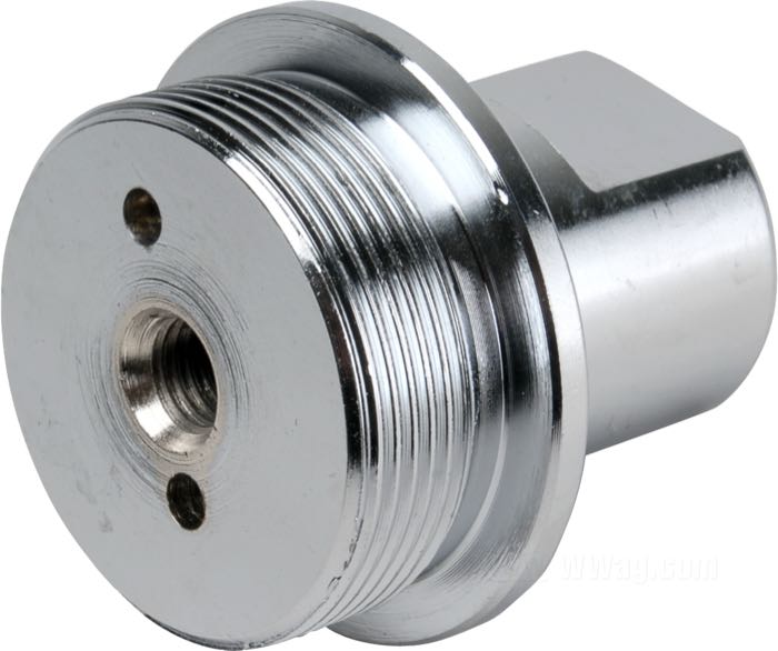 Plug; for Fork tubes; fits FL(H) 1949-1977; steel, chrome-plated; thread: 1-3/8”-18; replaces OEM HD 45776-49; gross weight: 180 g