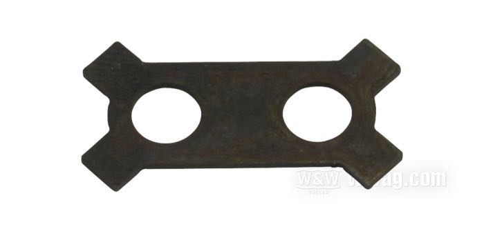 Piastrina di sicurezza; atto per 750cc 1933-1973; lamiera d'acciaio, parkerizzato; rimpiazza OEM HD 35335-33; peso lordo: 10 g